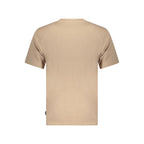Beige Cotton Mens T-Shirt