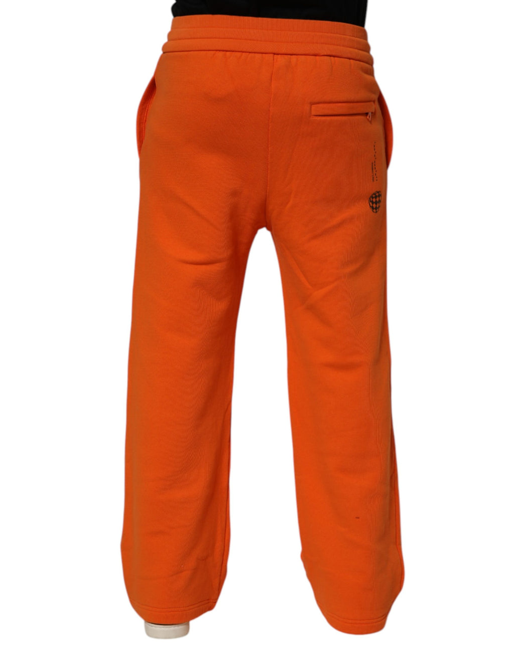 Orange Cotton DGVIB3 Men Trackpants Pants