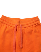 Orange Cotton DGVIB3 Men Trackpants Pants