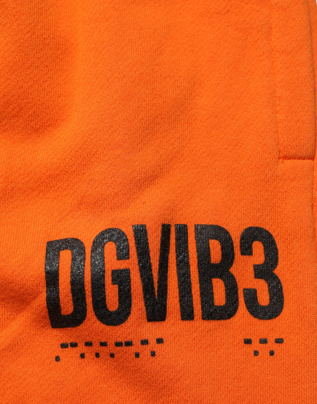 Orange Cotton DGVIB3 Men Trackpants Pants