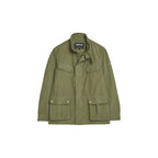Green Cotton Full-Length Jacket