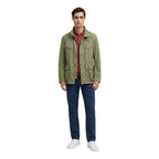 Green Cotton Full-Length Jacket