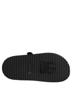 Black DG Logo Sandals Flats Slippers Shoes