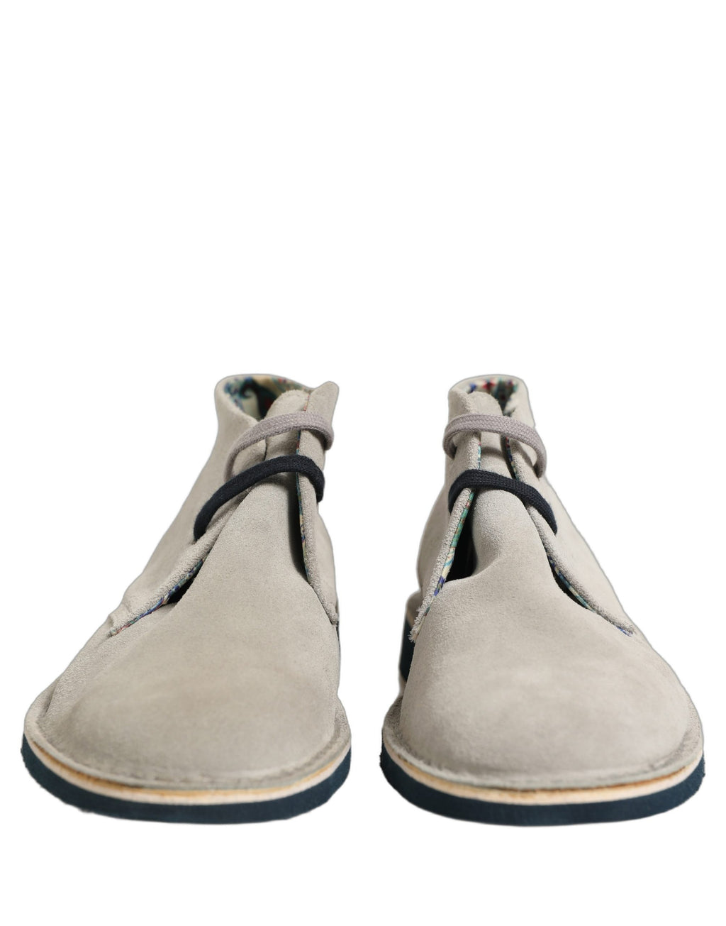 Gray Suede Chukka Lace Up Men Ankle Boots Light