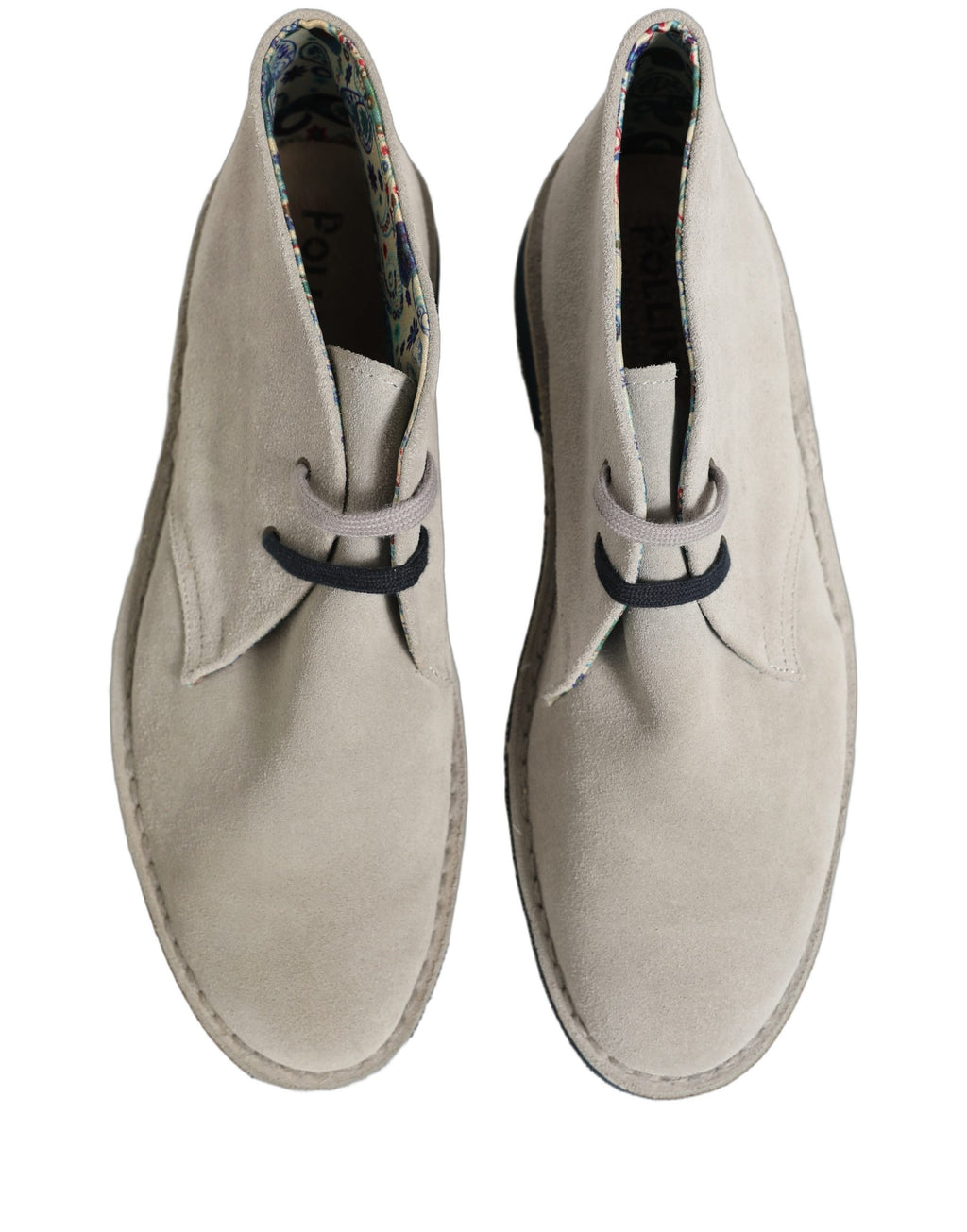 Gray Suede Chukka Lace Up Men Ankle Boots Light