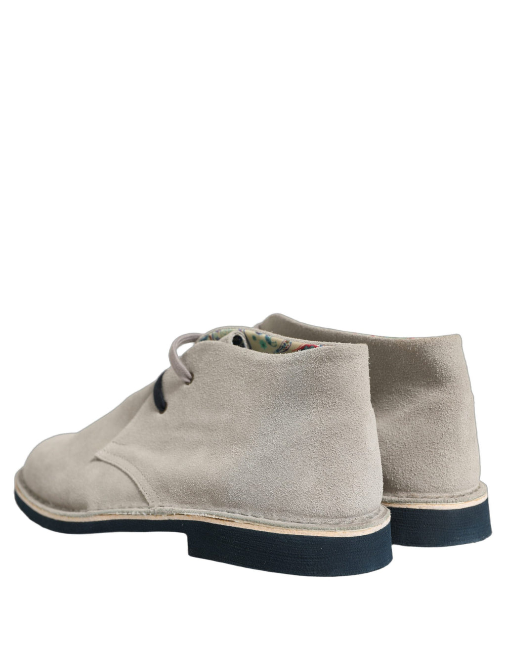 Gray Suede Chukka Lace Up Men Ankle Boots Light