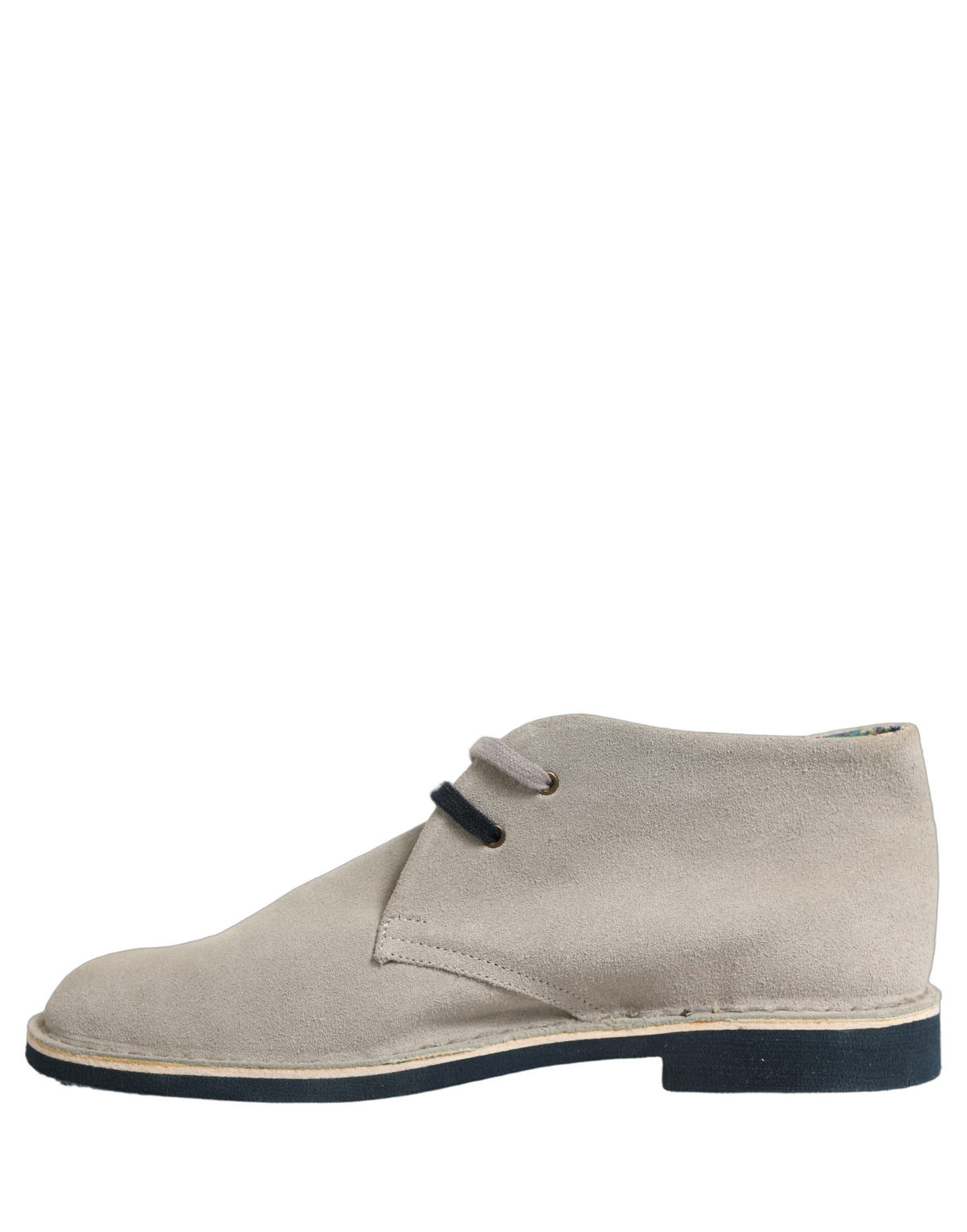 Gray Suede Chukka Lace Up Men Ankle Boots Light