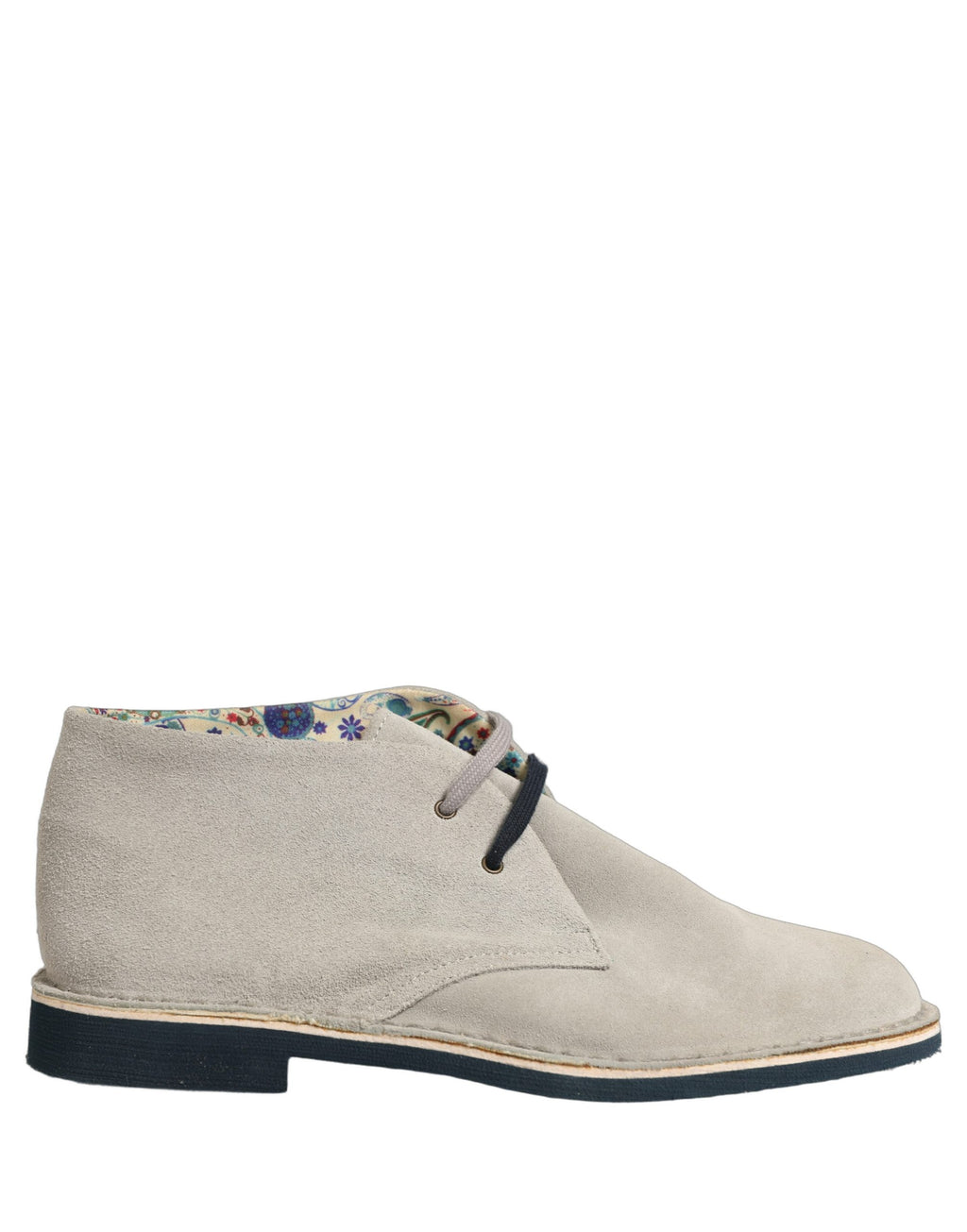 Gray Suede Chukka Lace Up Men Ankle Boots Light