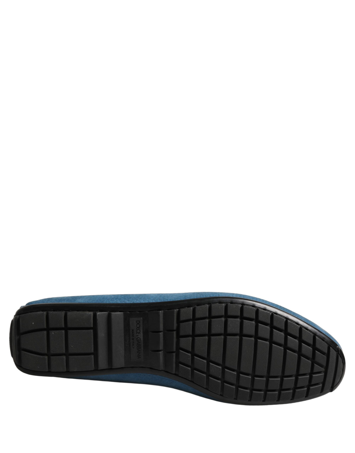 Blue Calfskin Leather Driver Loafers Shoes