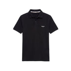 Black Cotton Men Polo