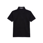 Black Cotton Men Polo