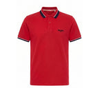 Red Cotton Men Polo-Shirt