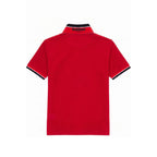 Red Cotton Men Polo-Shirt