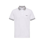 White Cotton Men Polo-Shirt