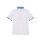 White Cotton Men Polo
