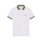 White Cotton Men Polo-Shirt