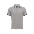 Grey Cotton Men's Polo-Shirt
