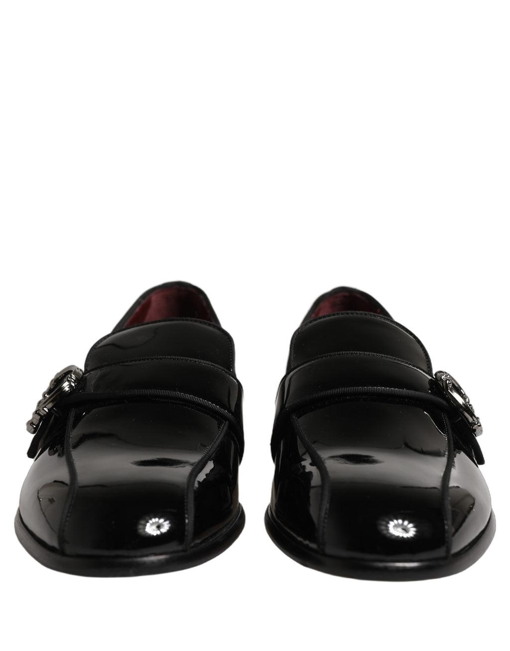 Black Patent Leather Men Loafers Shoes