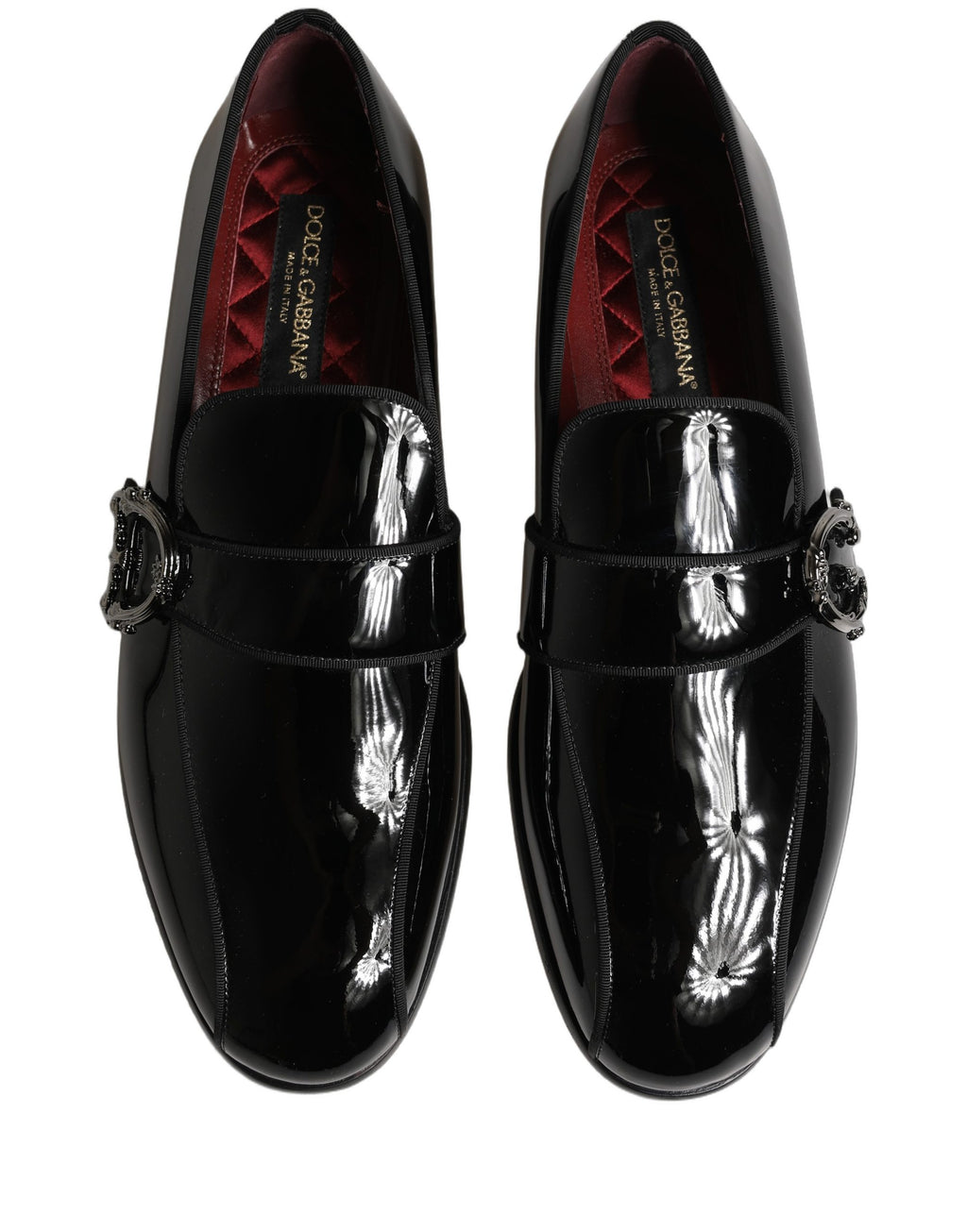 Black Patent Leather Men Loafers Shoes