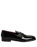 Black Patent Leather Men Loafers Shoes