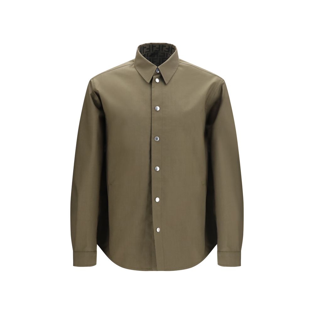 Bicolor Polyester Full-Length Jacket