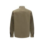 Bicolor Polyester Full-Length Jacket
