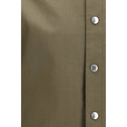 Bicolor Polyester Full-Length Jacket