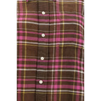 Brown Cotton Pattern Shirt