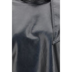 Black Recycled Leather Shirt
