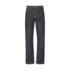 Blue Cotton Slim Fit Jeans