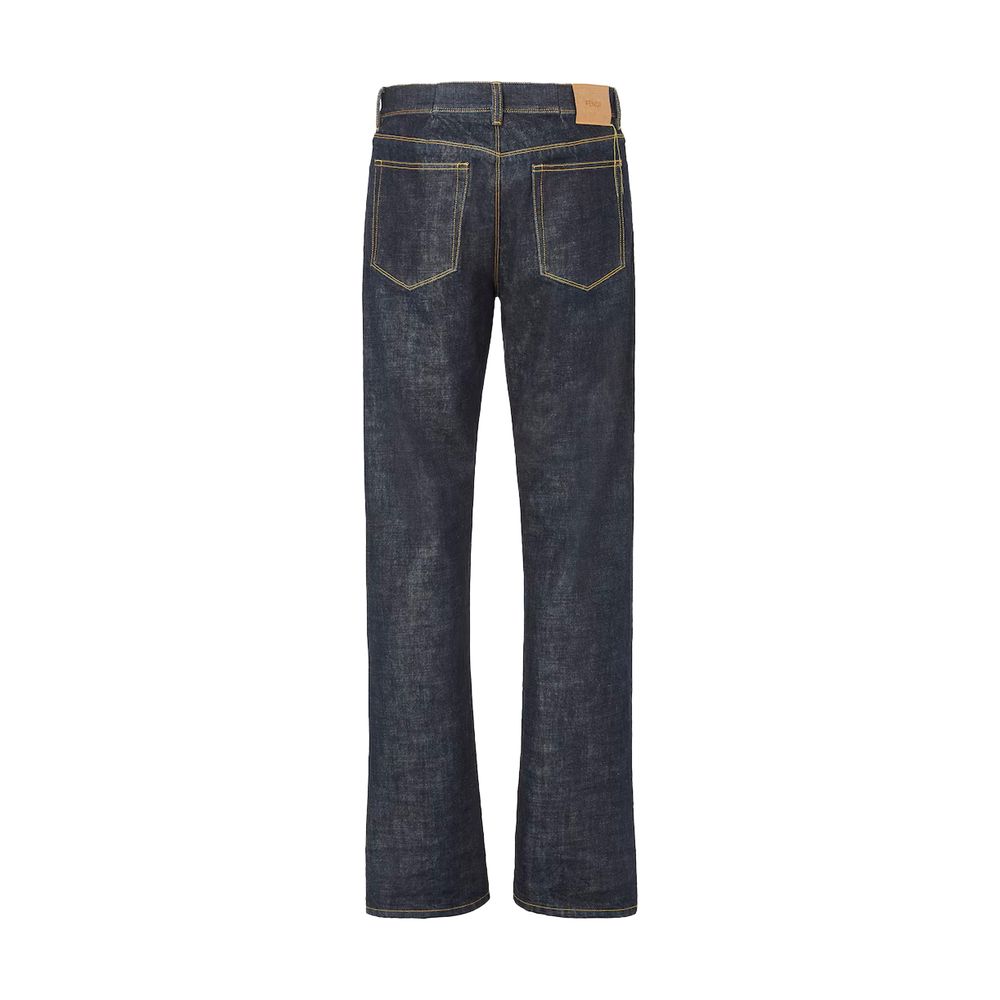 Blue Cotton Slim Fit Jeans