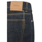Blue Cotton Slim Fit Jeans
