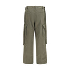 Bicolor Cotton Cargo Pants