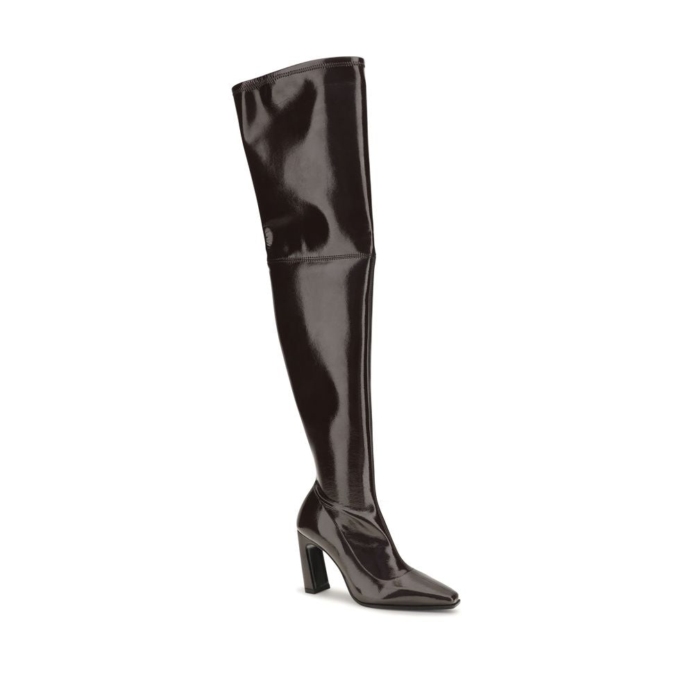 Brown Rayon Over The Knee