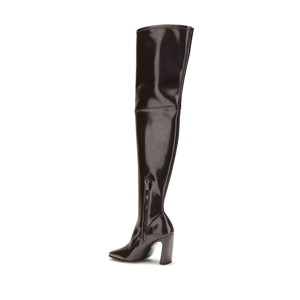 Brown Rayon Over The Knee