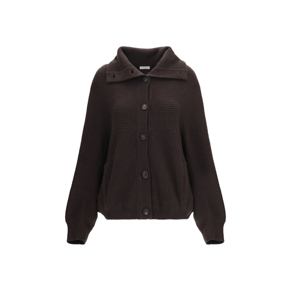 Brown Cashmere Cardigan
