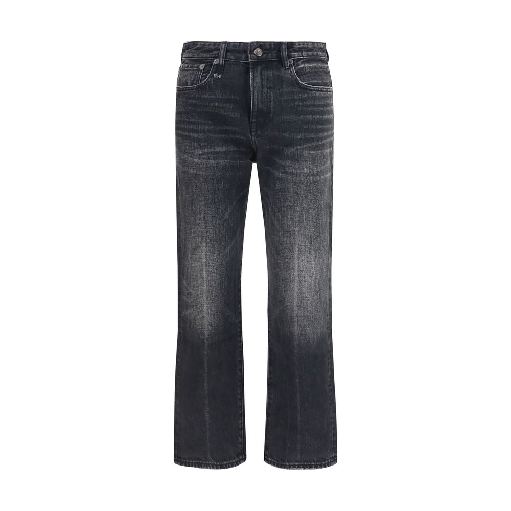 Black Cotton Boyfriend Jeans