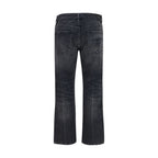 Black Cotton Boyfriend Jeans