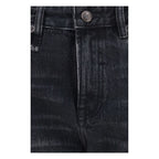 Black Cotton Boyfriend Jeans