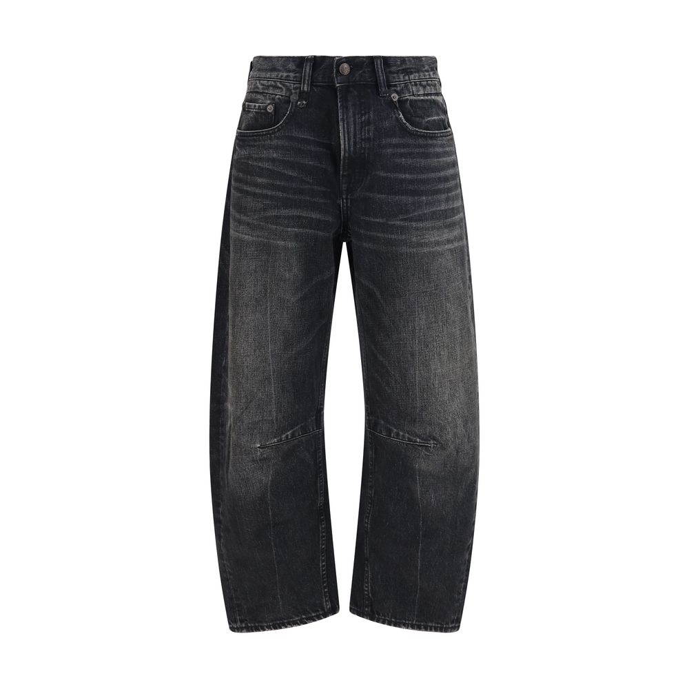 Black Cotton Boyfriend Jeans