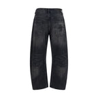 Black Cotton Boyfriend Jeans