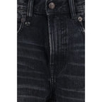 Black Cotton Boyfriend Jeans