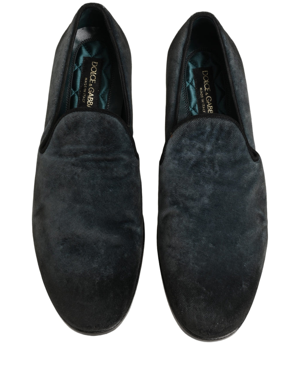 Blue Suede Slip On Men Slippers Loafers Shoes