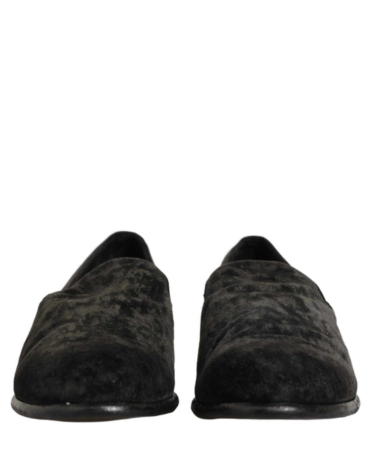 Black Suede Slip On Men Slippers Loafers Shoes