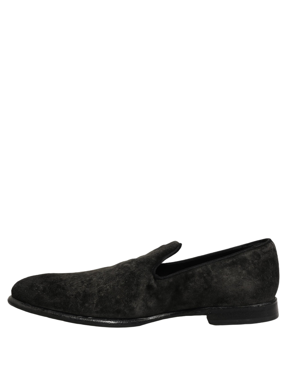 Black Suede Slip On Men Slippers Loafers Shoes
