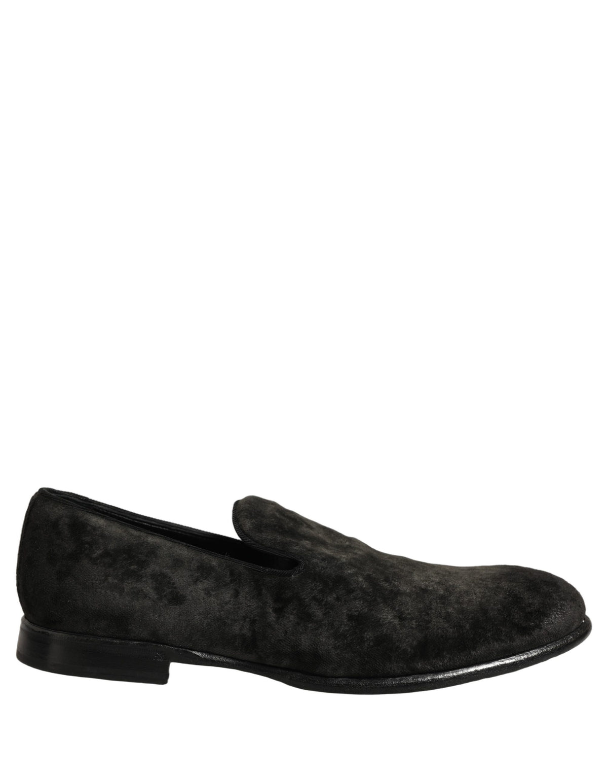 Black Suede Slip On Men Slippers Loafers Shoes