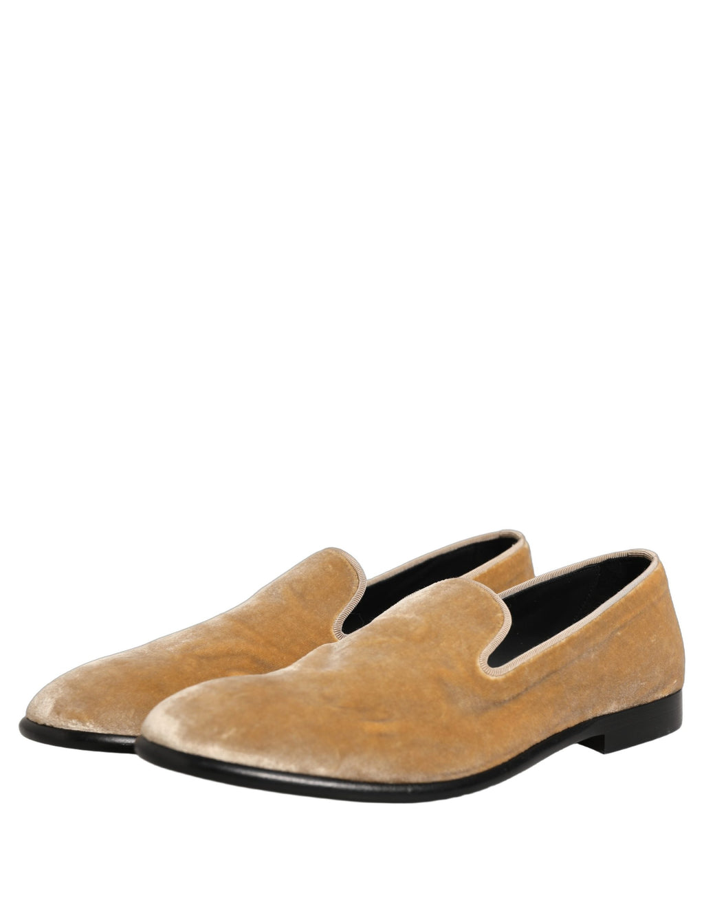 Beige Suede Slip On Slippers Loafers Shoes