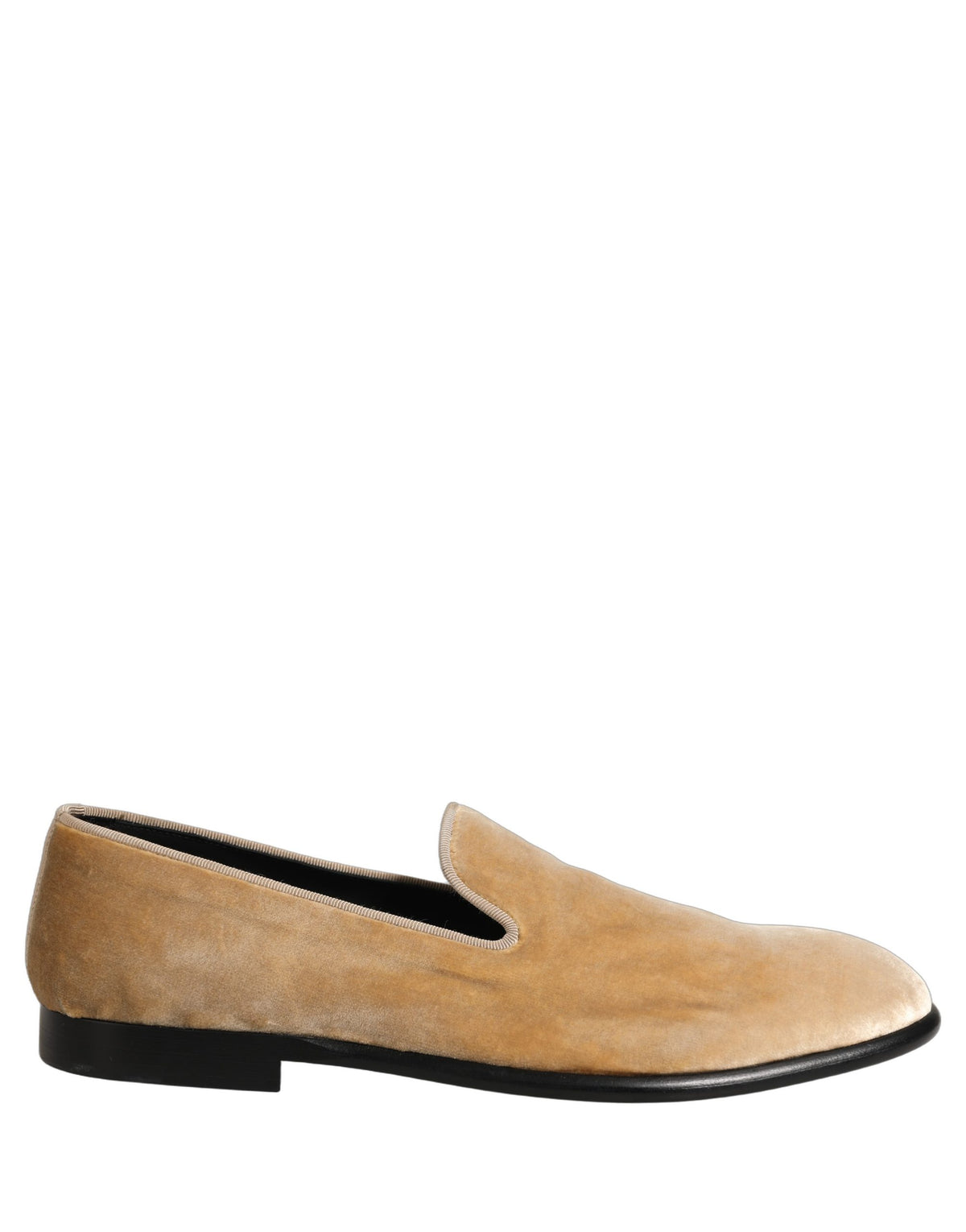 Beige Suede Slip On Slippers Loafers Shoes