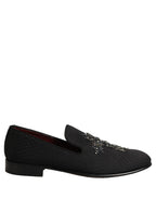 Black Suede Cross Slip On Men Loafers Shoes