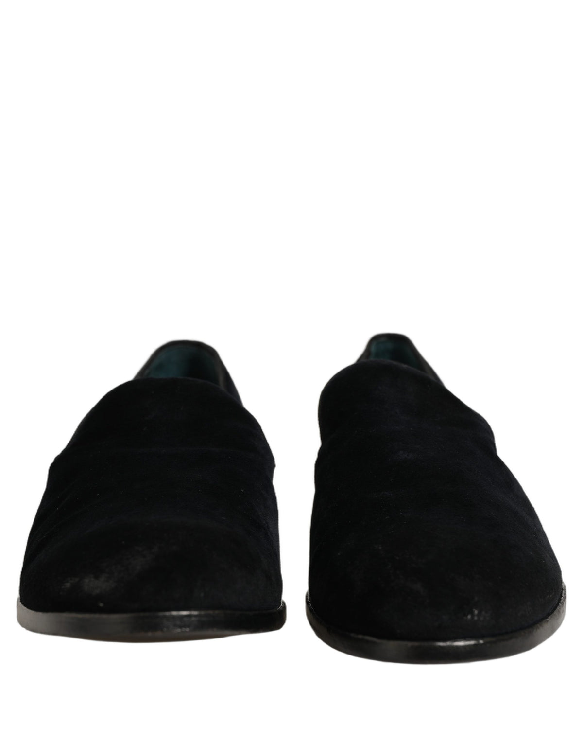 Black Suede Slip On Slippers Loafers Shoes